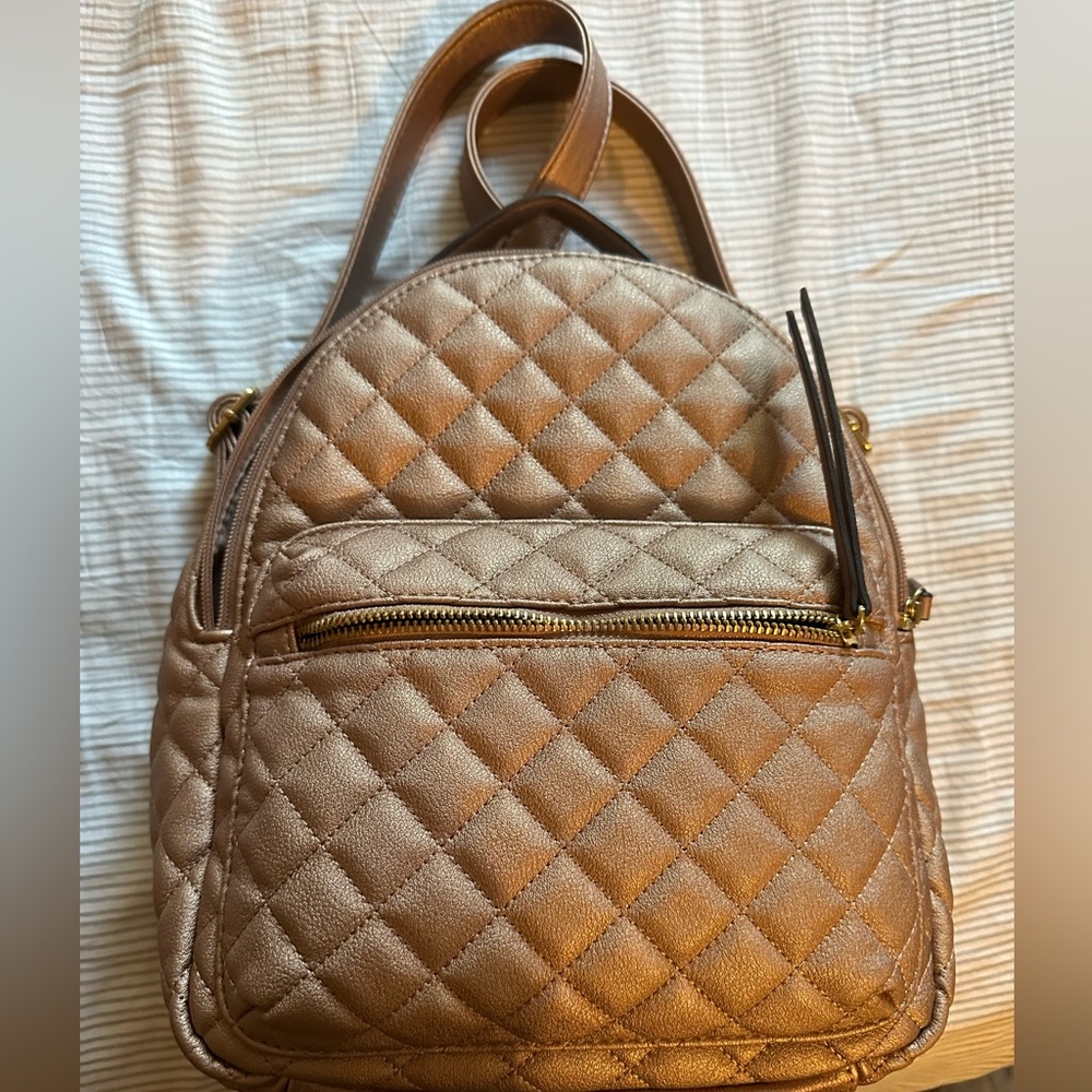 Rose Gold Mini Backpack